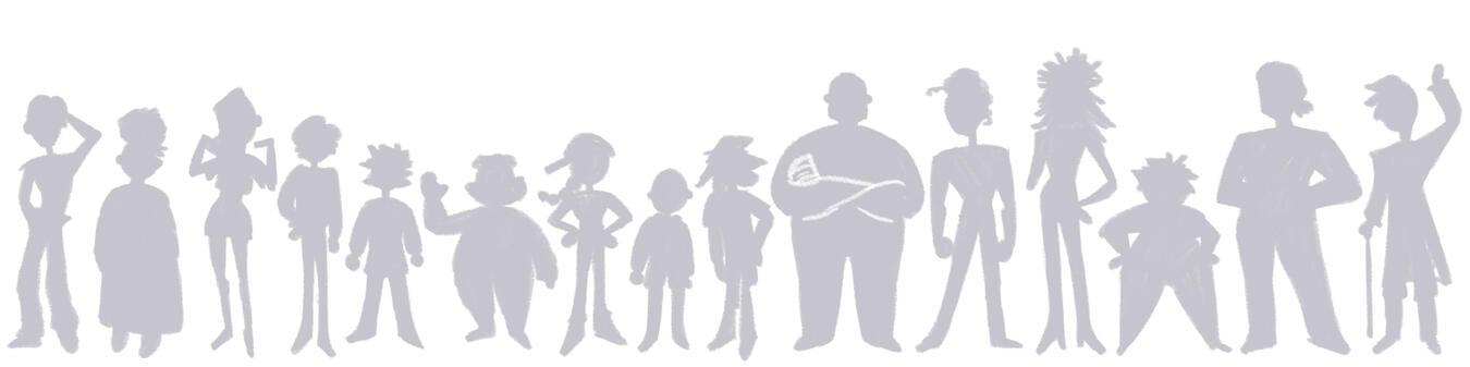 Original Character Silhouette Lineup [January]